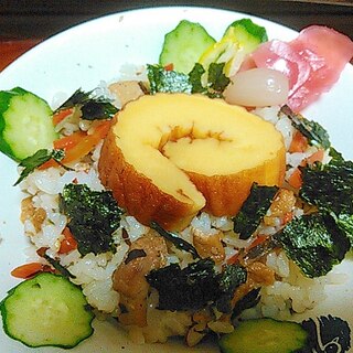 油揚げとにんじんの混ぜご飯